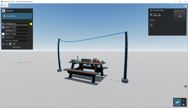 Bench Light for Lumion 12