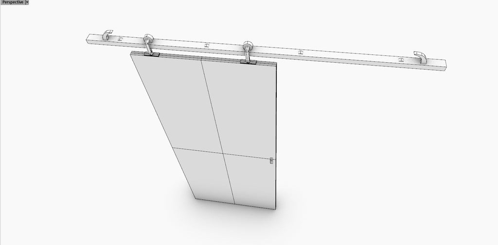 Hanger Door object 3dm and skp file