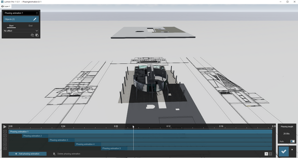 Villa Savoye Phasing Animation for Lumion 11