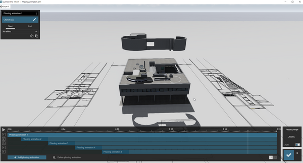 Villa Savoye Phasing Animation for Lumion 11