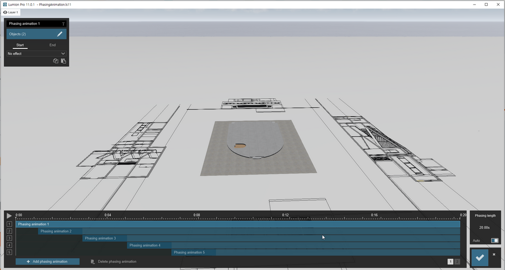 Villa Savoye Phasing Animation for Lumion 11