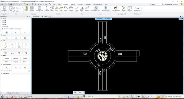 Roundabout DWG file