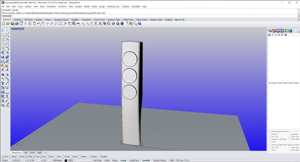 Samsung Standing Airconditioner file with Rhino3D and skp file - Digital file