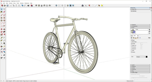 Bicycle design with Rhino - Digital file