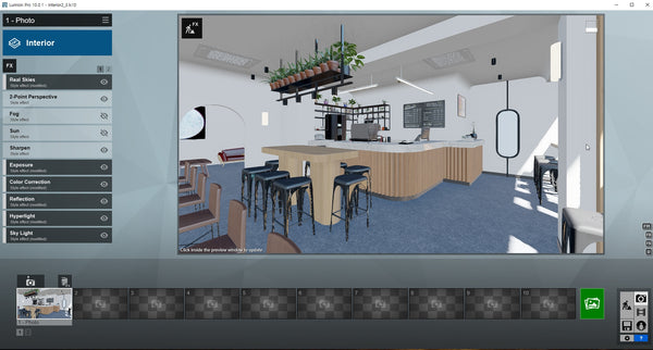 Cafe Lumion10 Rendering file