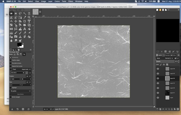 Korean Paper texture_hanzi - Digital file